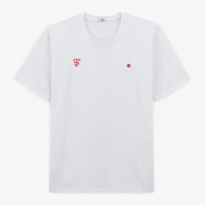 Katoenen t-shirt met korte mouwen stade toulousain mozaïek