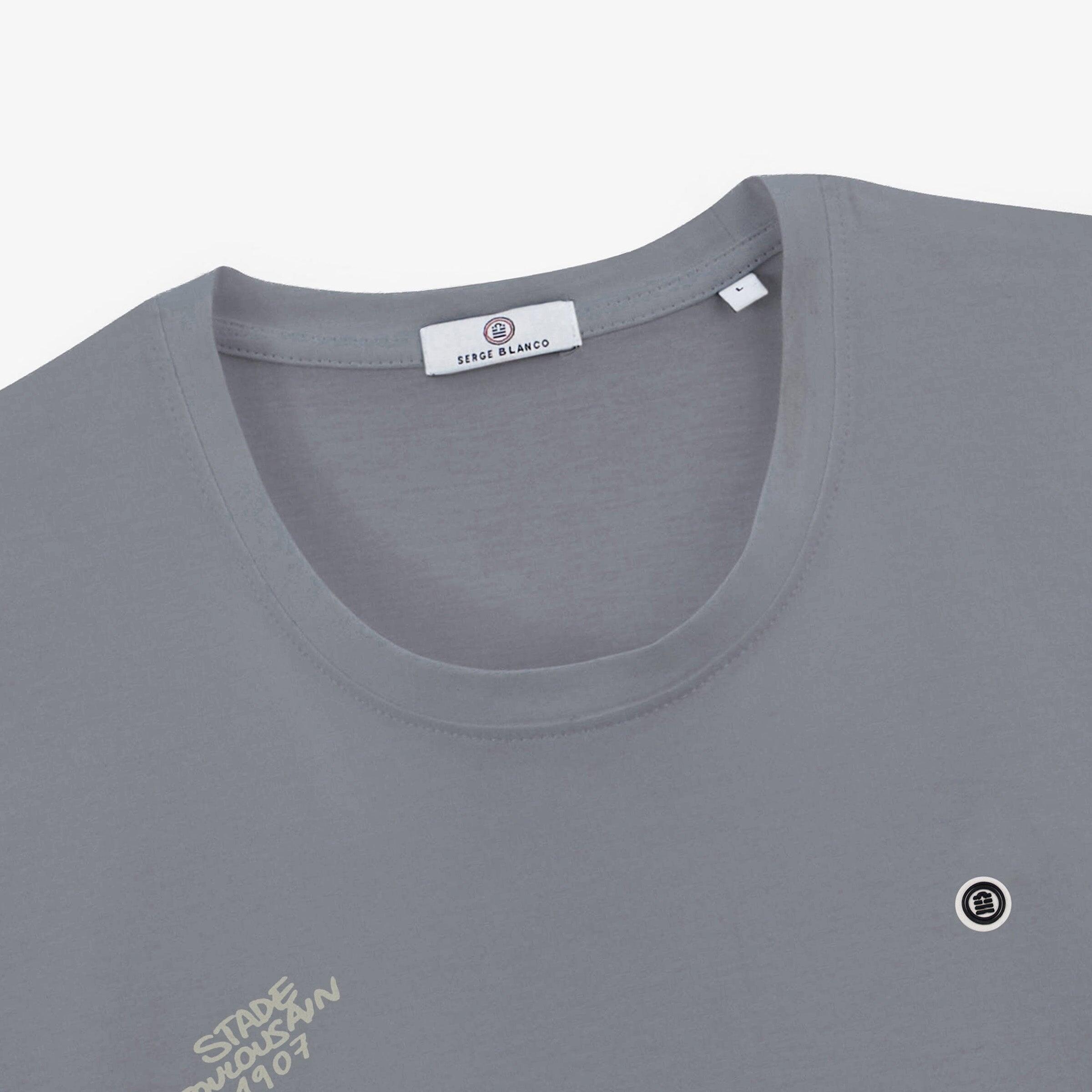 T-shirt "1907" manches courtes en coton gris monogramme Stade Toulousain 5/5