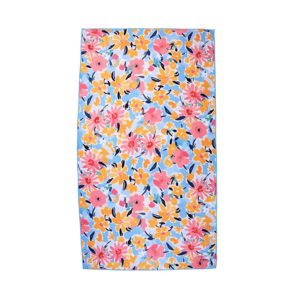 Serviette de plage 160 x 90 cm, imprimée à motif floral 2/7