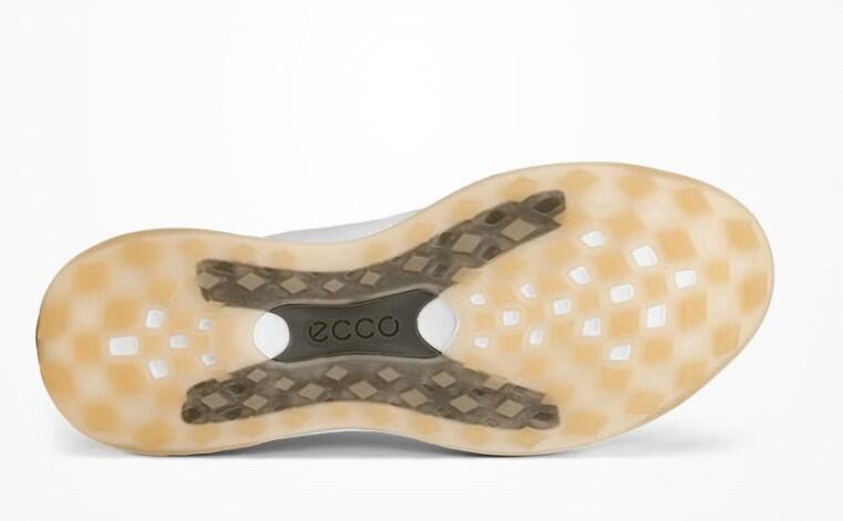 Chaussures de golf Ecco LT1 Boa pour homme, blanches et marron 3/4