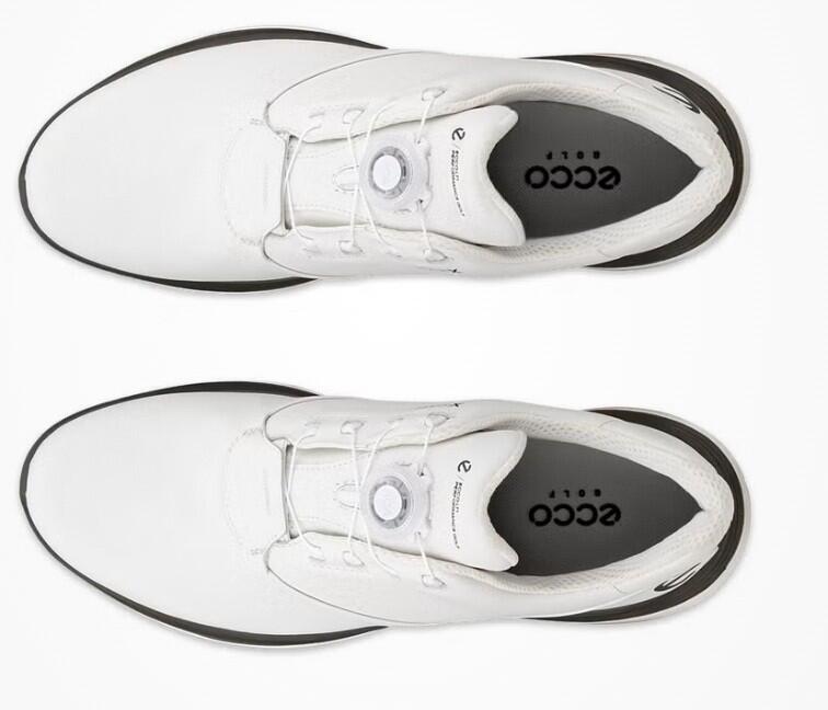 Chaussures de golf Ecco LT1 Boa pour homme, blanches et marron 4/4