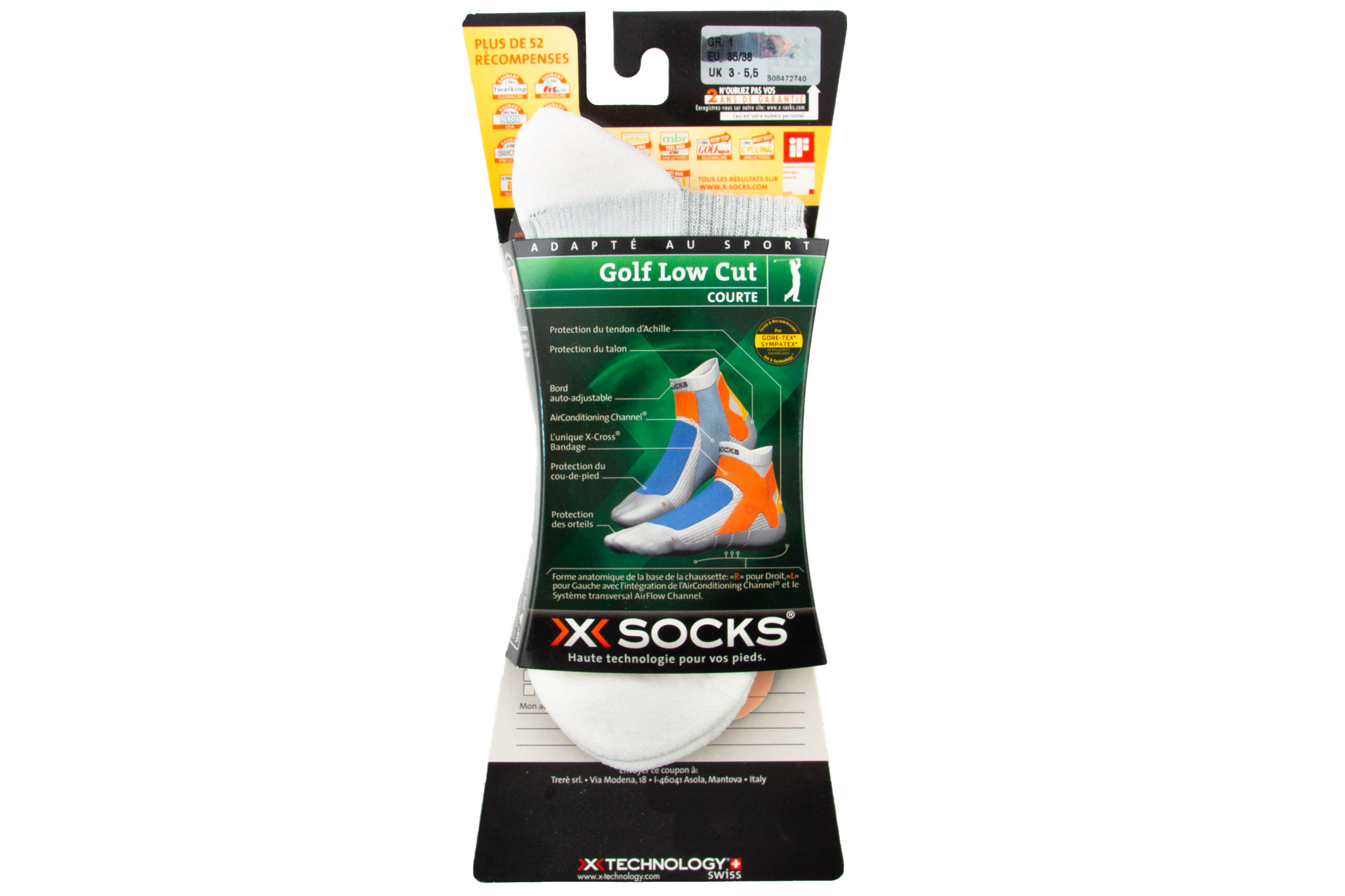 Calcetines de deporte para mujer X-Socks Golf Low Cut 3/7