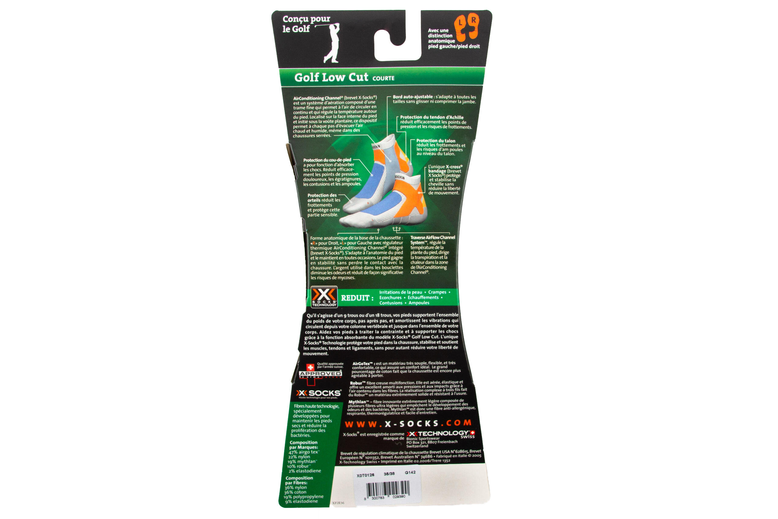 Calcetines de deporte para mujer X-Socks Golf Low Cut 4/7