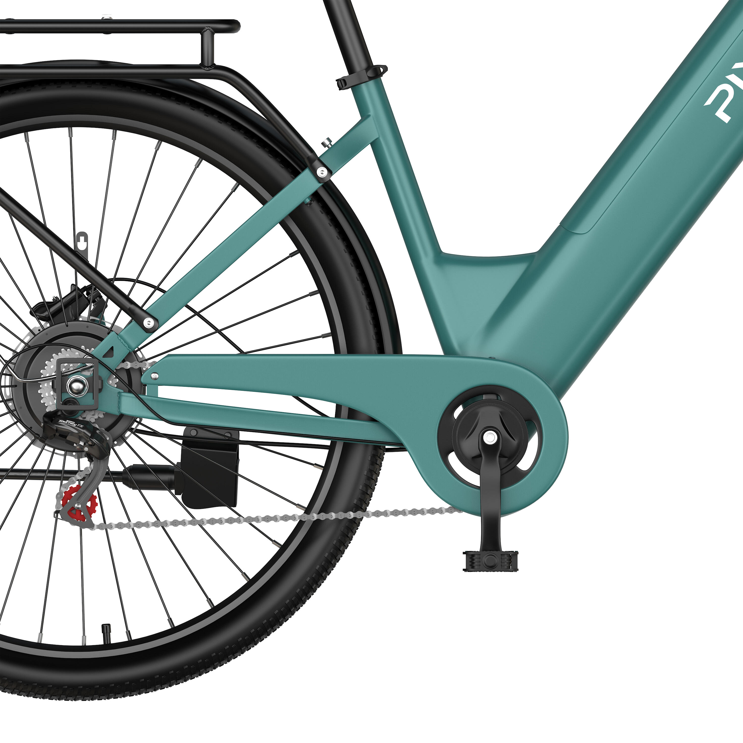 Bicicleta elétrica PIXAR C1 Pro para mulher com bateria de lítio de 36V 18Ah 7/7