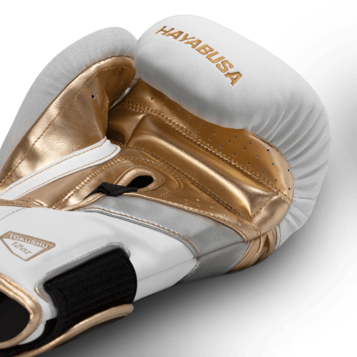 Boxhandschuhe Hayabusa T3 Weiss/Gold 18 oz 6/6