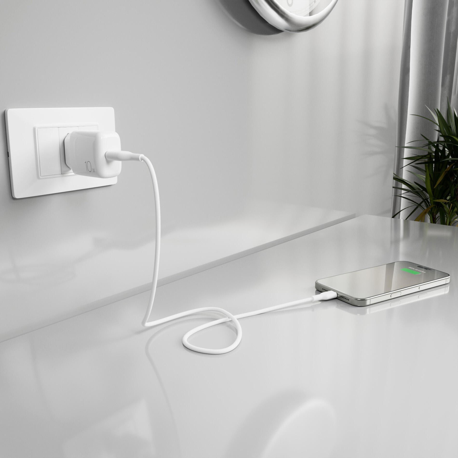 Kit Energia 10W USB‑A + cavo USB‑C 6/6