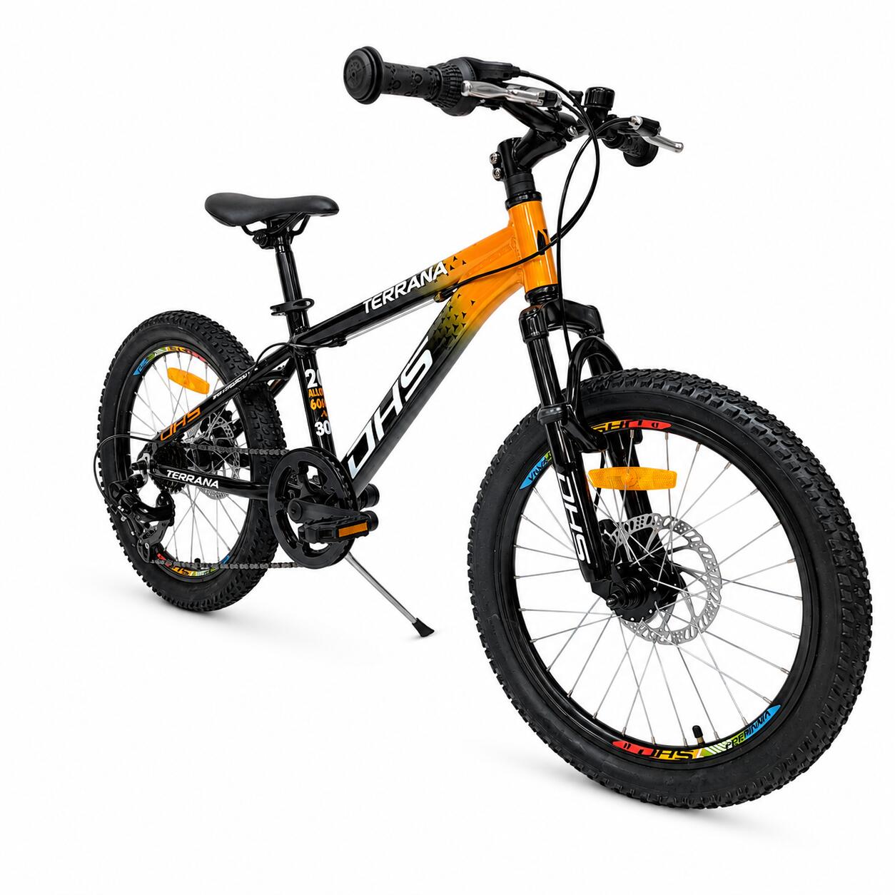 Kinderfahrrad DHS Terrana 2023 – 20 Zoll, Modell 2026, orange-schwarz 2/7