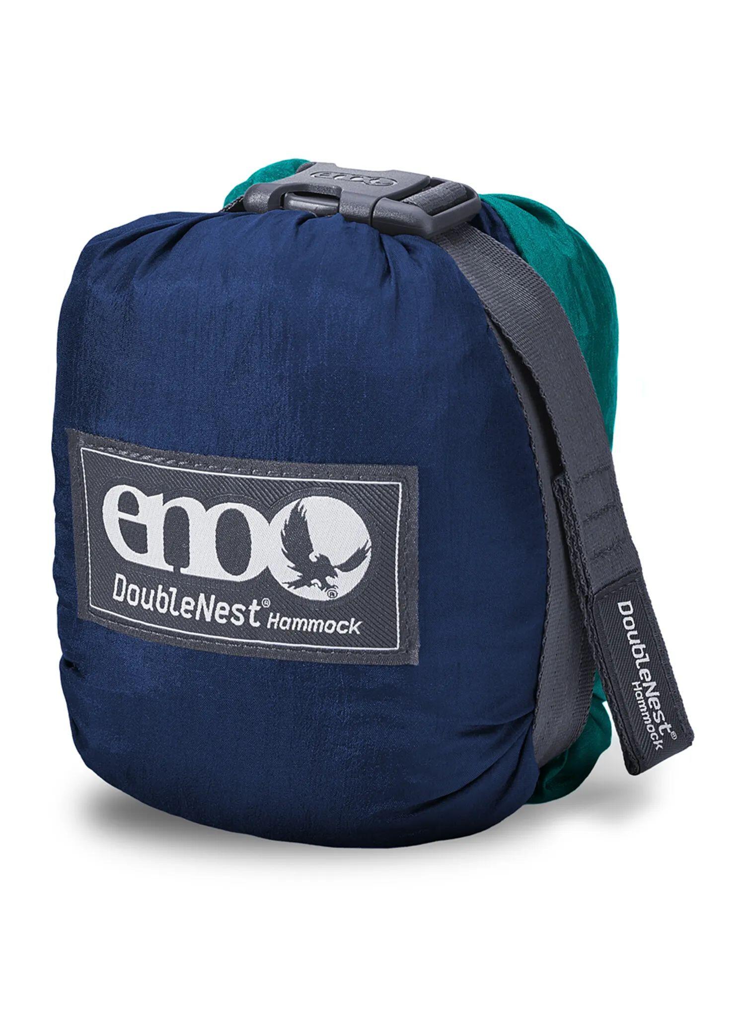 Hamak turystyczny ENO DoubleNest Hammock - navy/seafoam 4/7