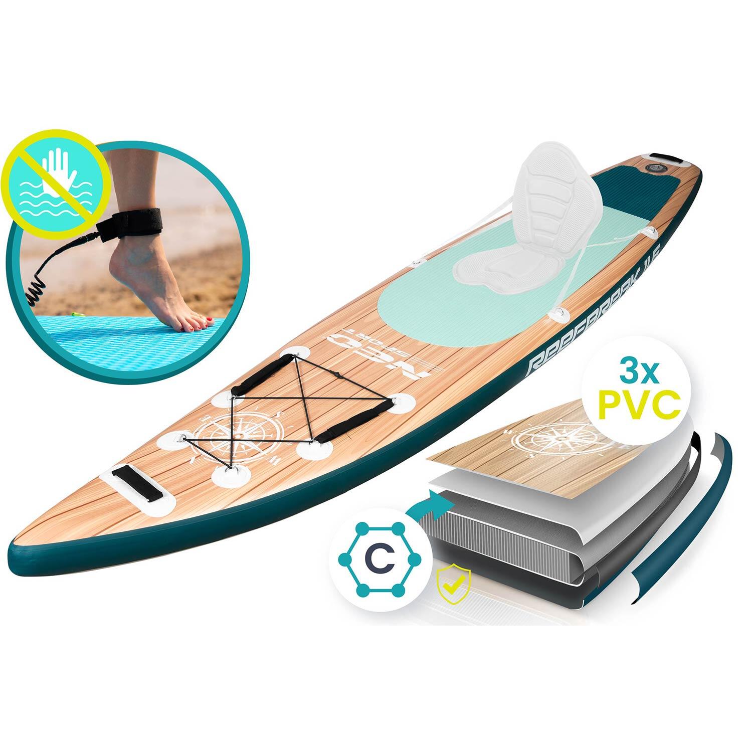 Deska SUP do pływania Neo-sport Reefbreak pompowana Stand Up Paddle 350cm zestaw 3/7