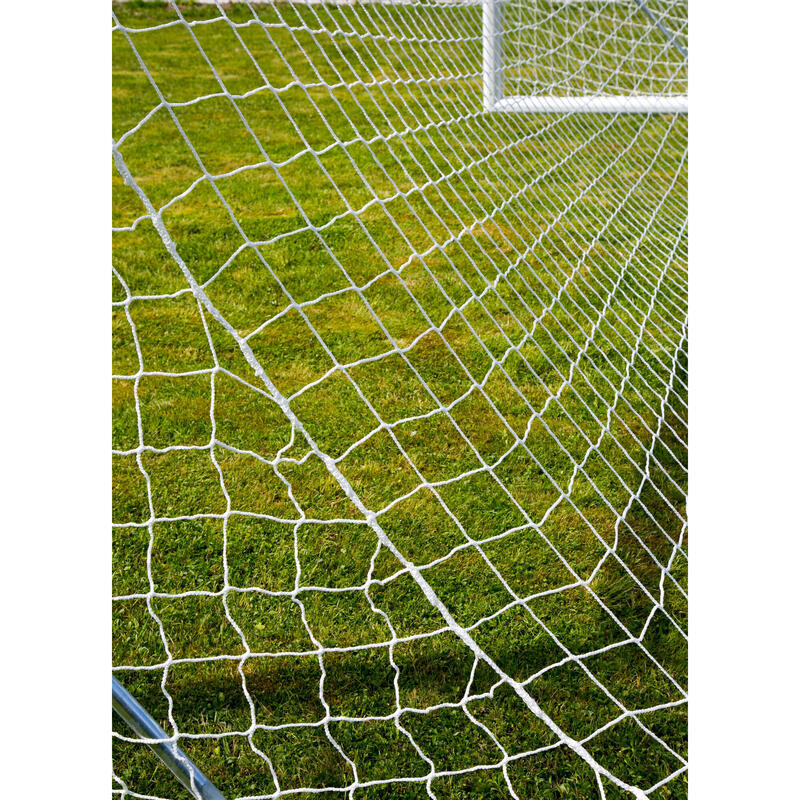 11er Fußballtornetz 2mm - Weiß - Für Tor 7.32 x 2.44 x 0.8 x 2m.