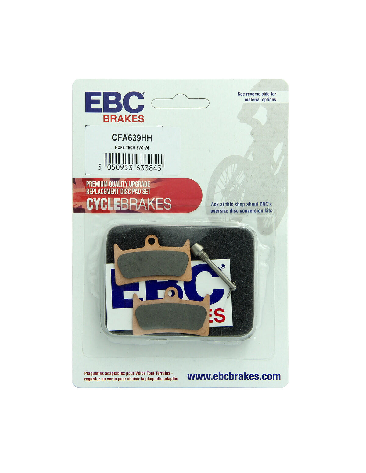 Klocki hamulcowe rowerowe (spiekane) EBC Brakes CFA639HH 2/2