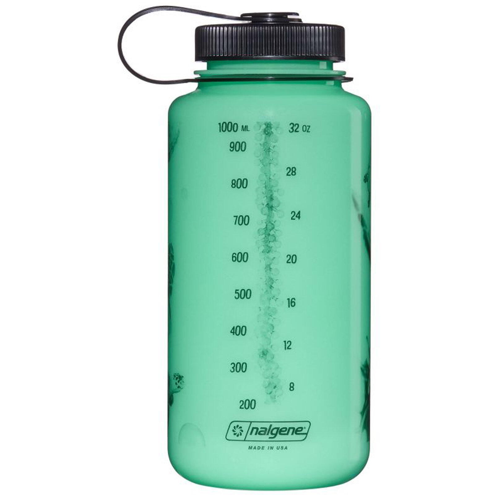 Trinkflasche Weithals Glow Sustain 1 Liter schwarz-turtles 3/7