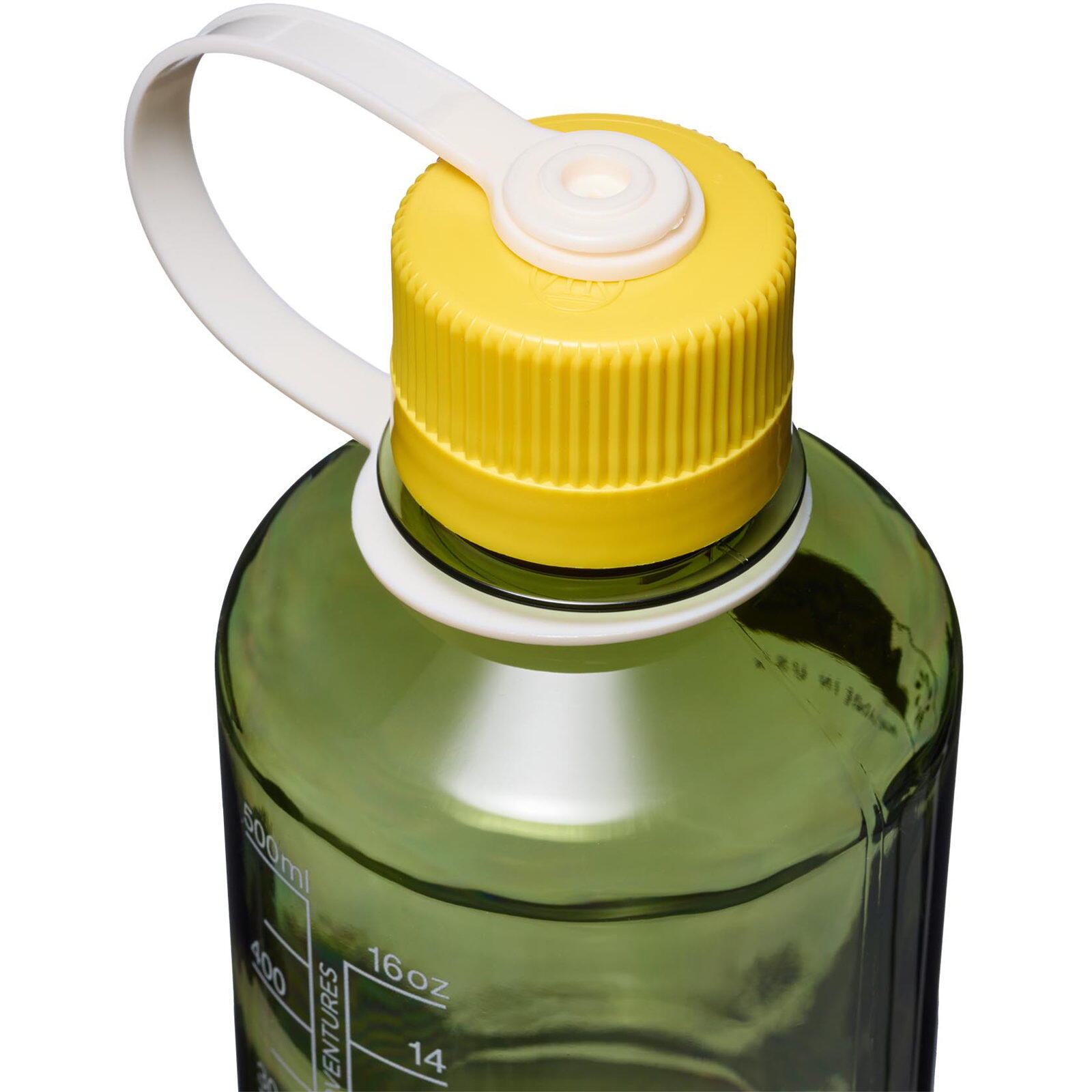 Enghals Sustain Trinkflasche 0,5 Liter oil green-freesia 3/4