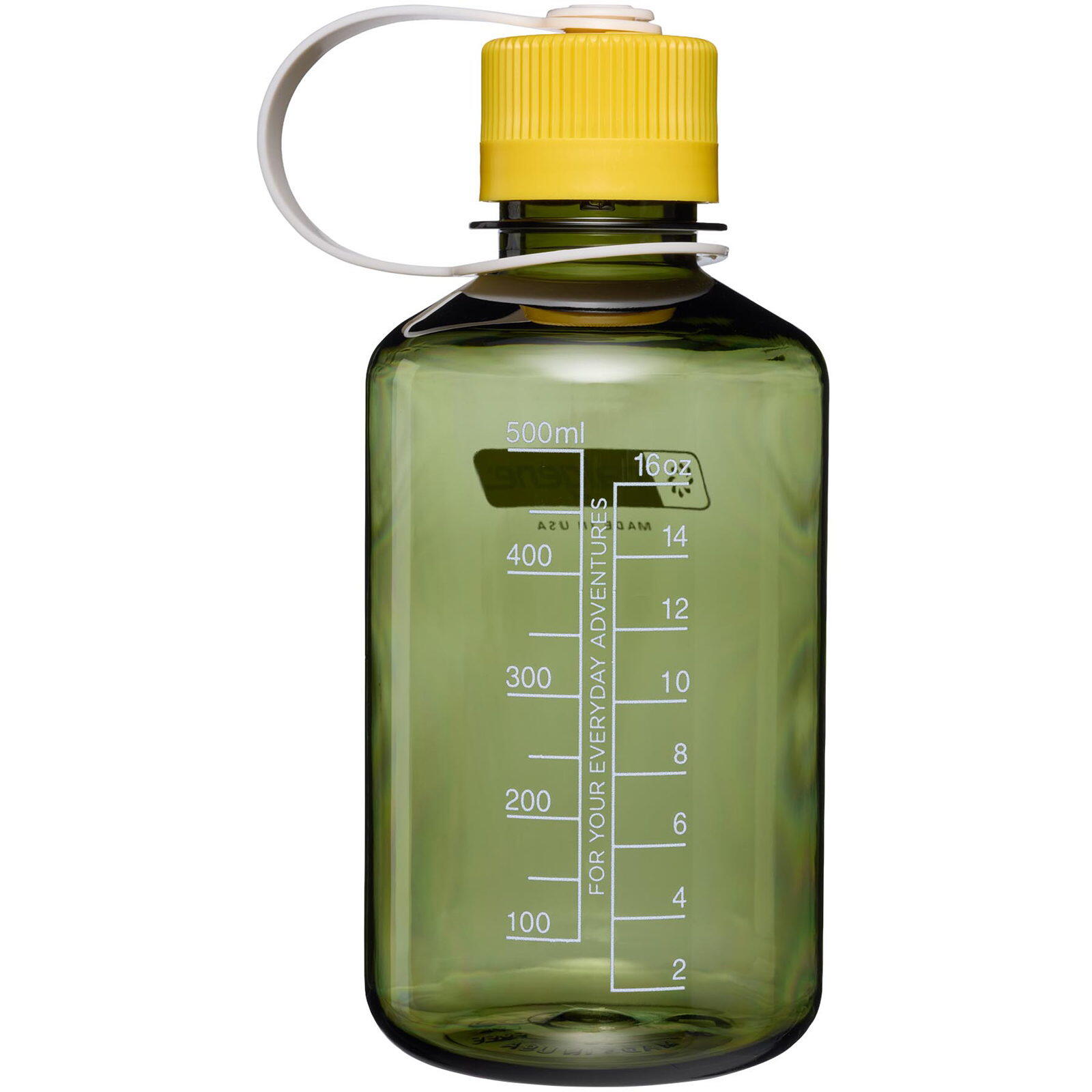 Enghals Sustain Trinkflasche 0,5 Liter oil green-freesia 2/4