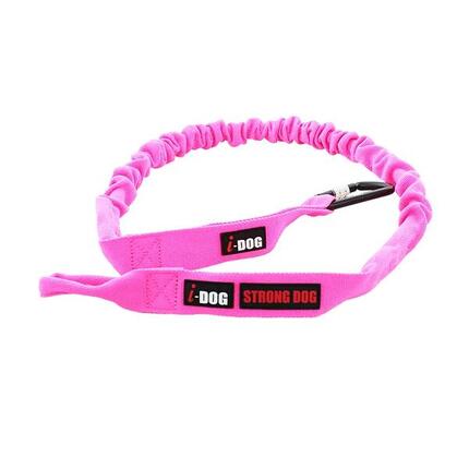 Longe de traction OPALE ALM 190cm rose pour canicross V2 - STRONG DOG