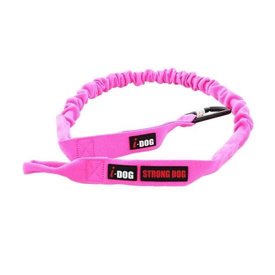 Longe de traction OPALE ALM 190cm rose pour canicross V2 - STRONG DOG