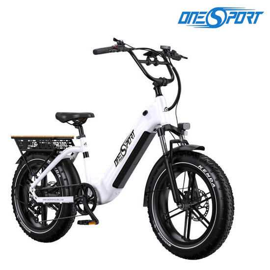 E-Bike lage instap OT08 20" 864WH elektrische fiets uniseks wit