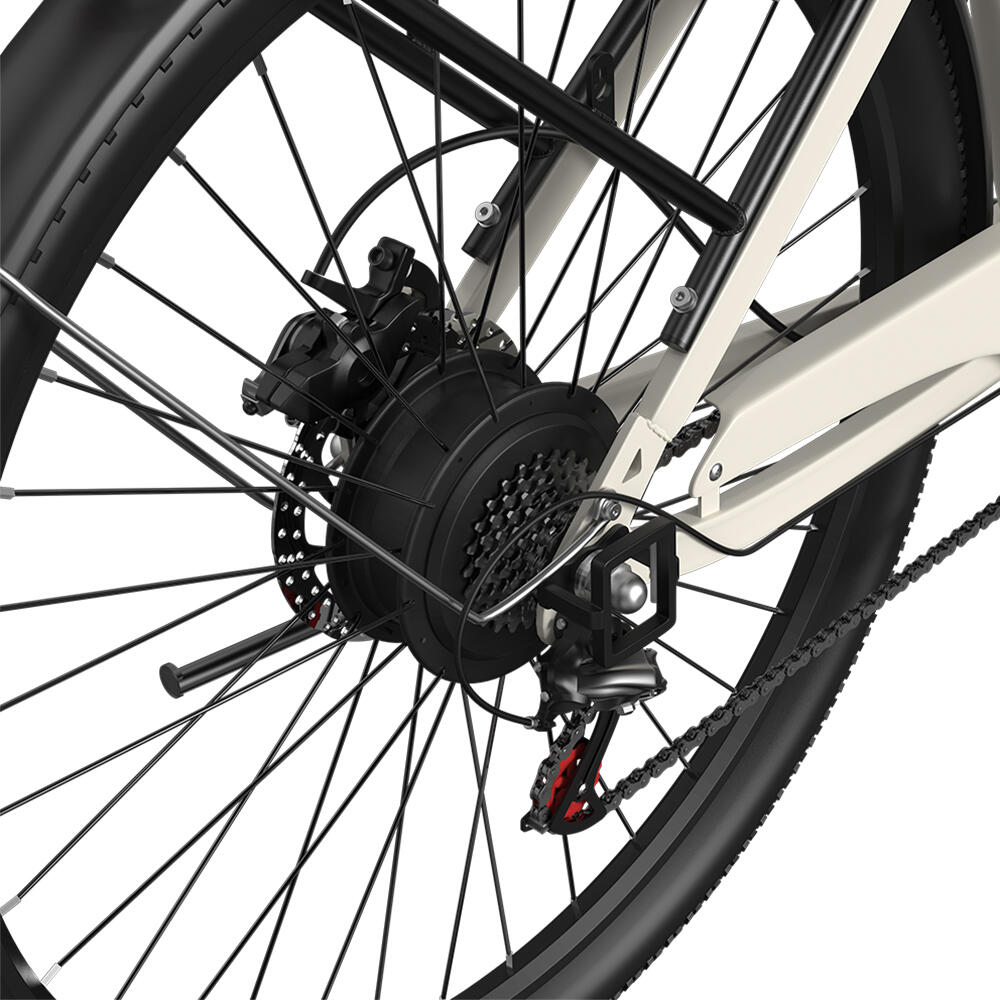 PIXAR C1 elektrische fiets, 36V 13Ah verwijderbare accu, Shimano 7 versnellingen 5/7