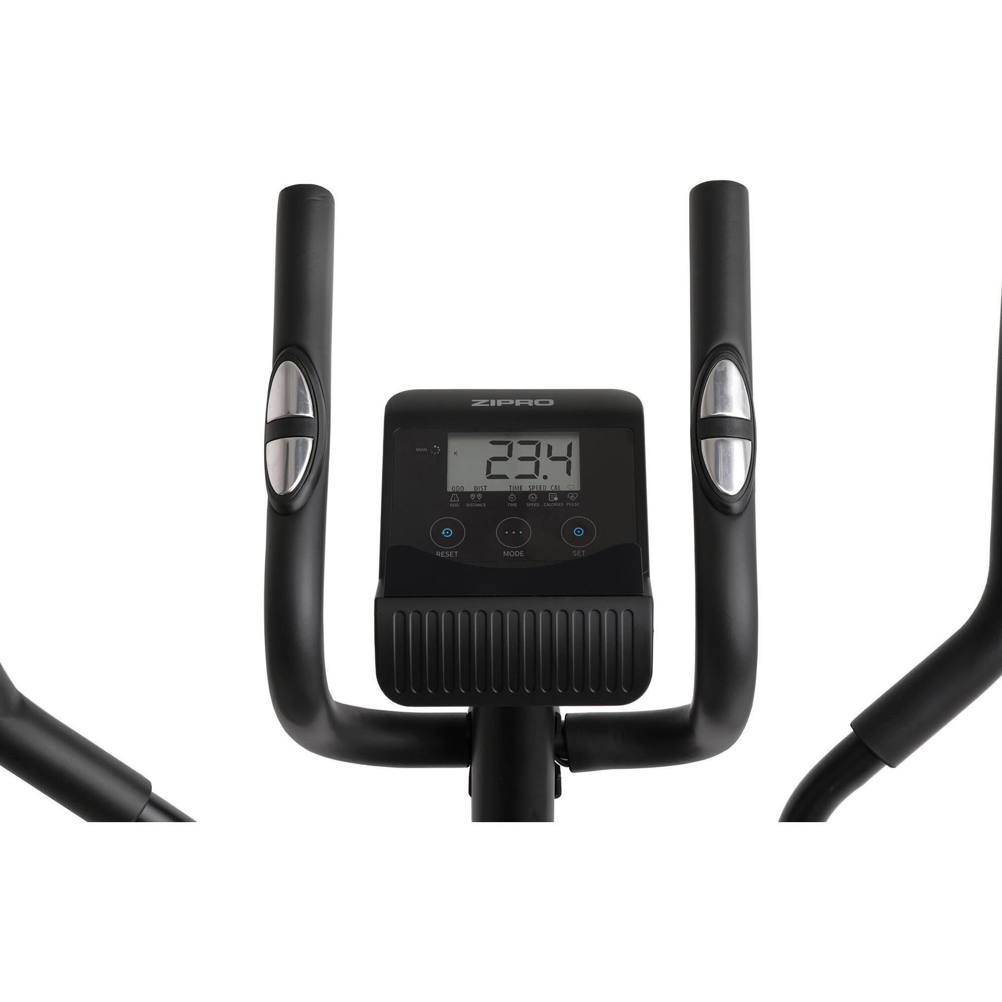 Bicicleta elíptica Zipro Burn volante de inercia 7 kg para fitness 7/8