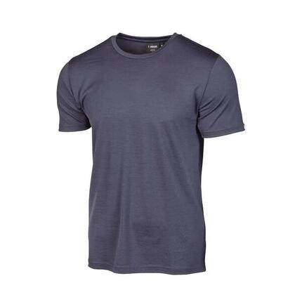 T-shirt UW Ceasar homme - 100 % laine mérinos extra fine - Bleu acier