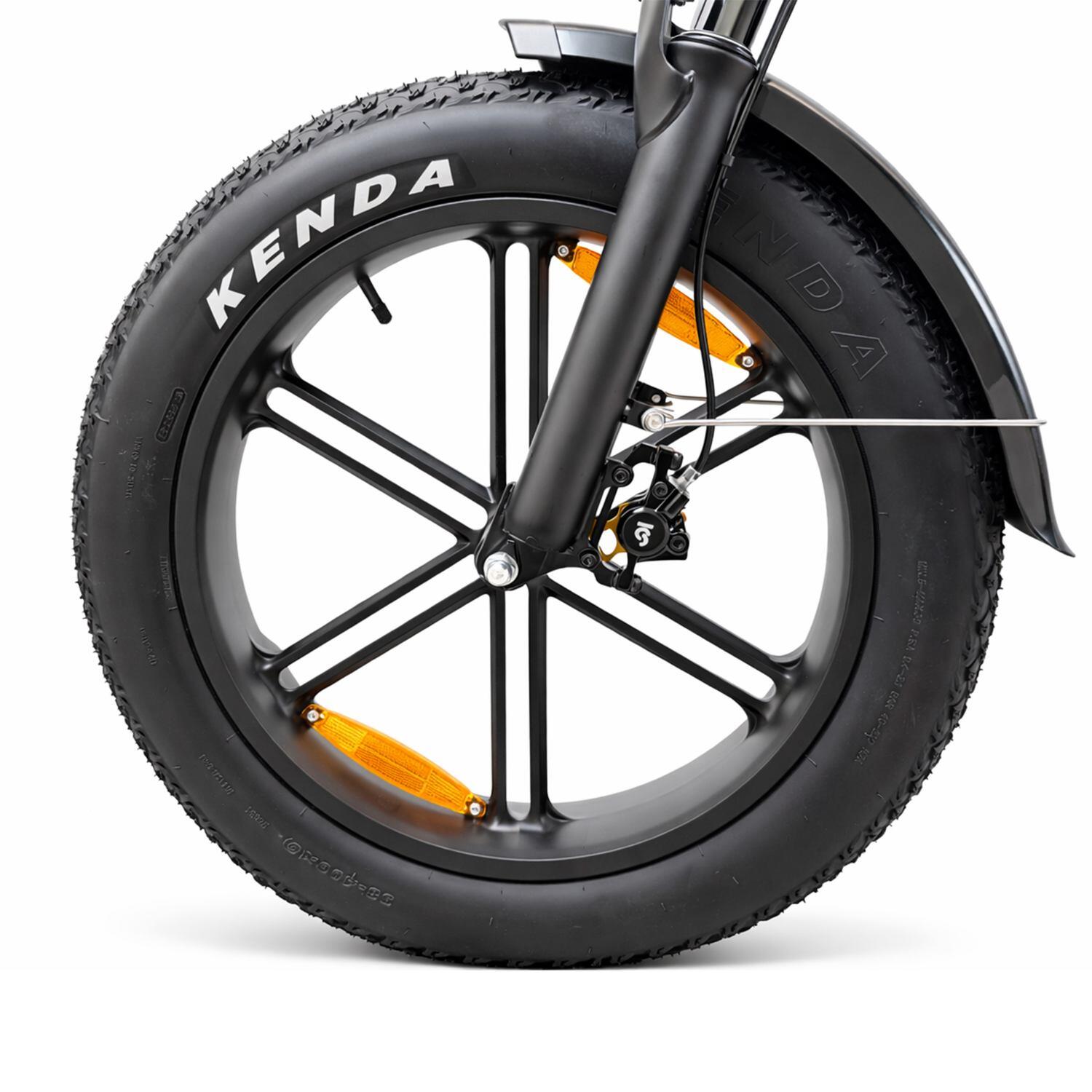 Bicicleta elétrica PIXAR M9 com porta-bagagens dianteiro e bateria de 48V 35Ah 4/7