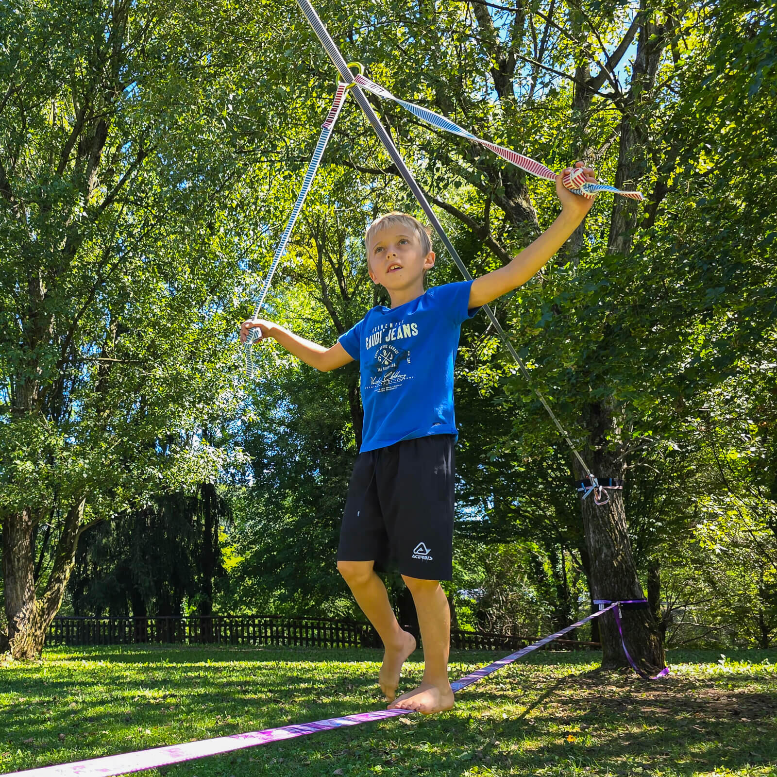 Monkey line Kit 15m - cinta guía desde arriba con anillo para niños 2/6