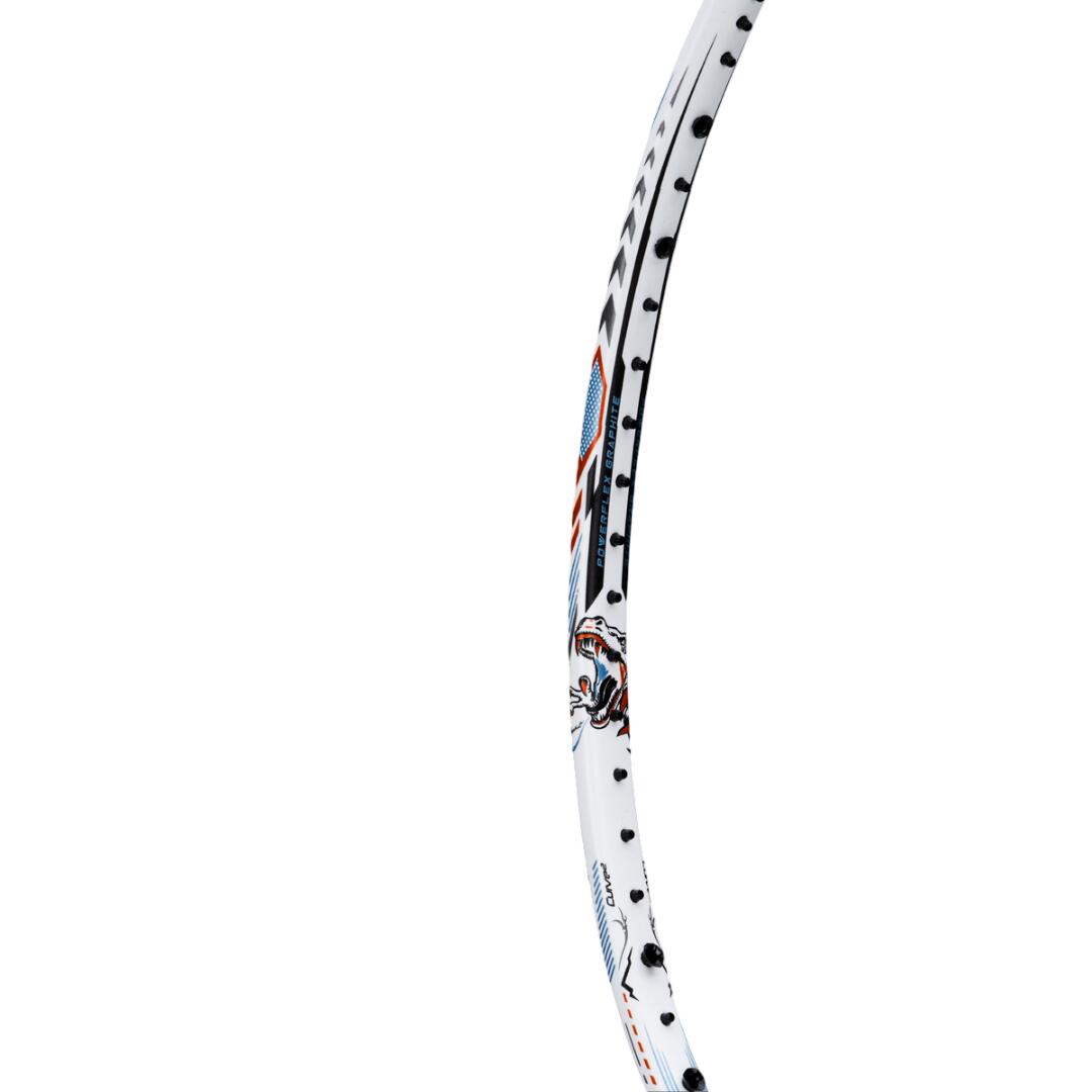 Unbesaitet Badmintonschläger – T-Rex 800 Weiß 5/7