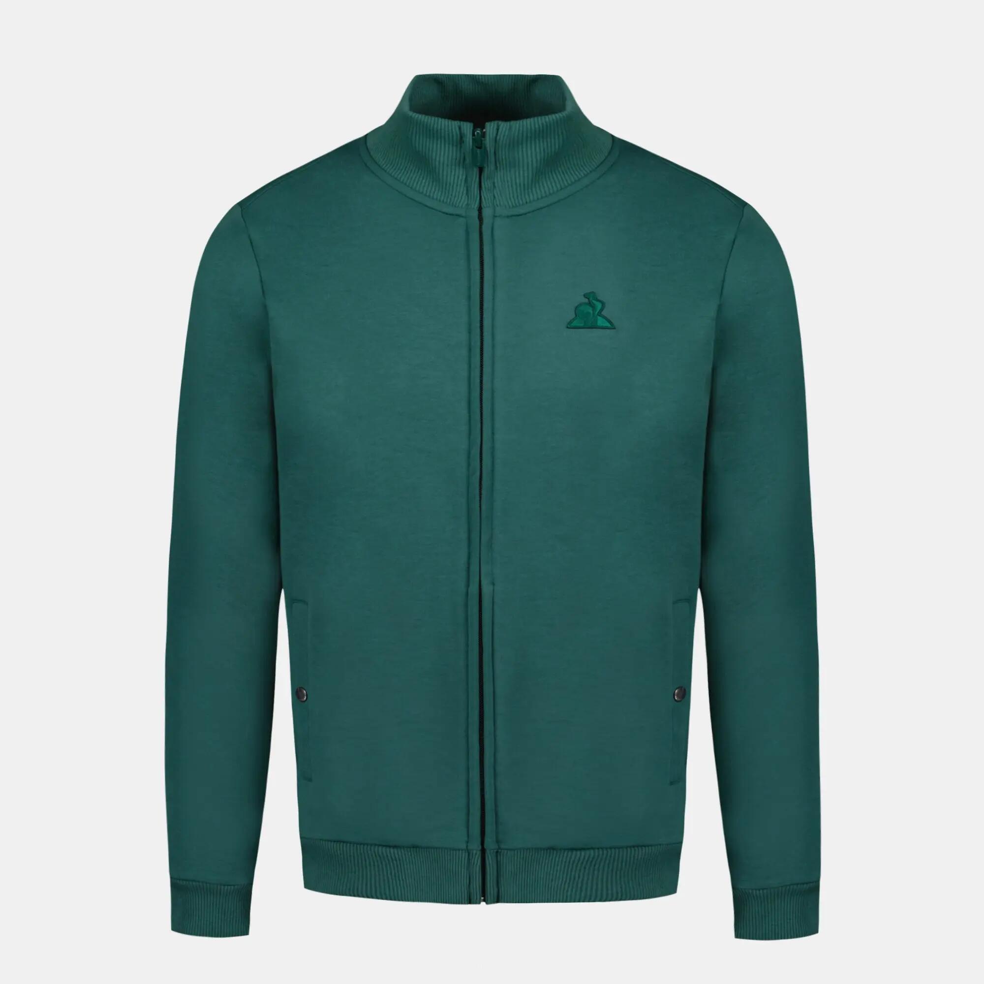 Sweat zippé Ton sur ton 2/7