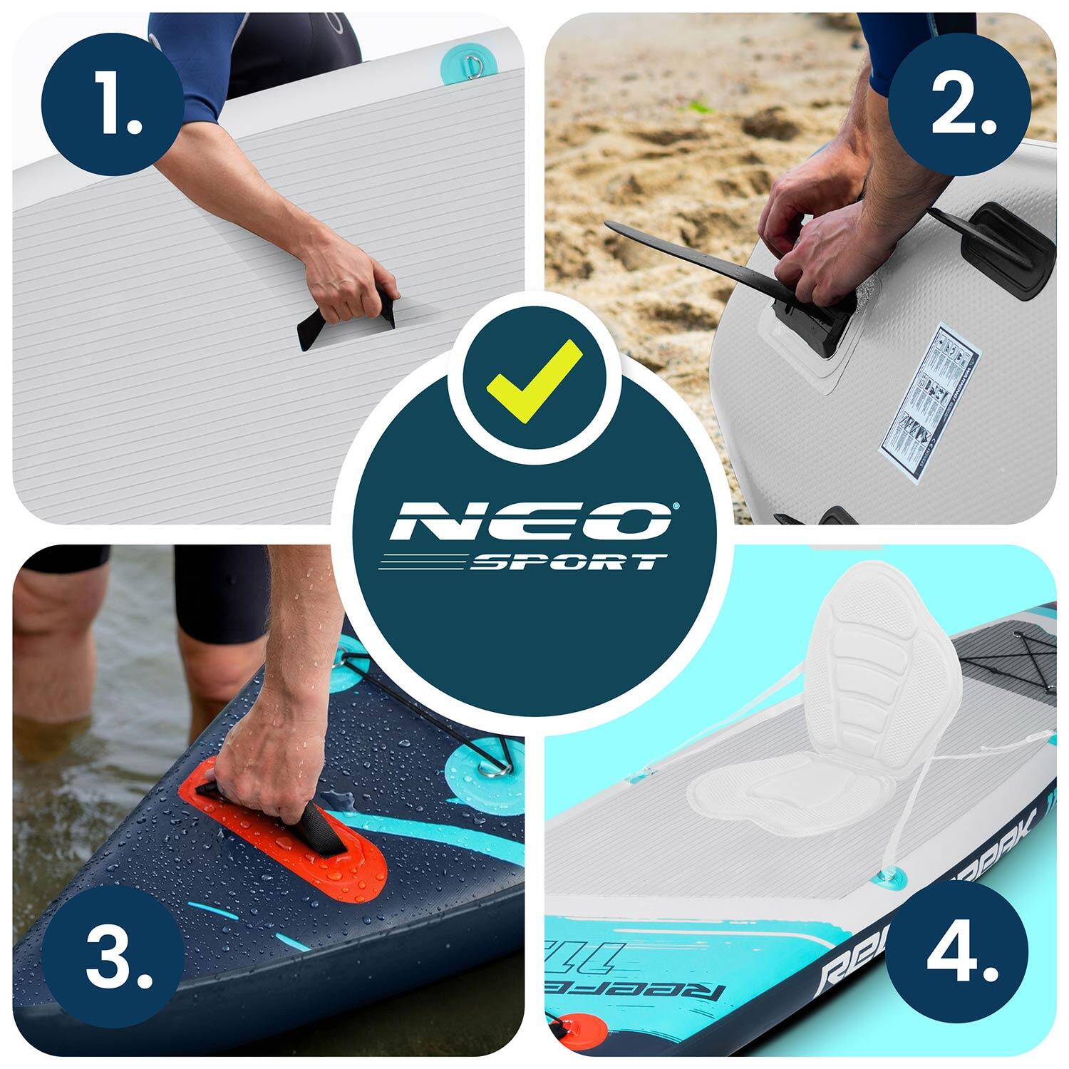 Deska SUP do pływania Neo-sport Reefbreak pompowana Stand Up Paddle 350 cm 4/7