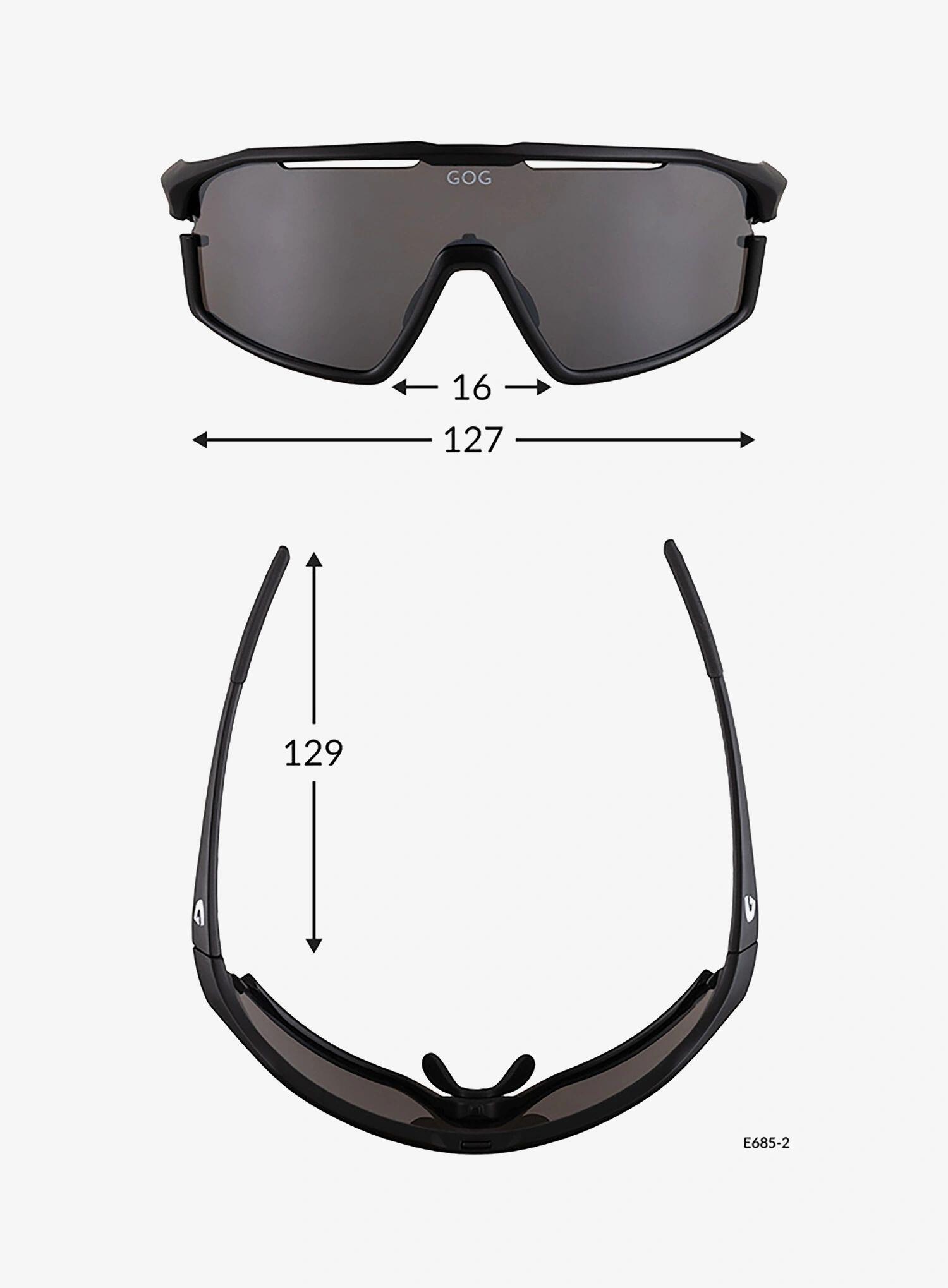 Okulary przeciwsłoneczne GOG Enki - matt orange/white/r.rose/gold 3/5