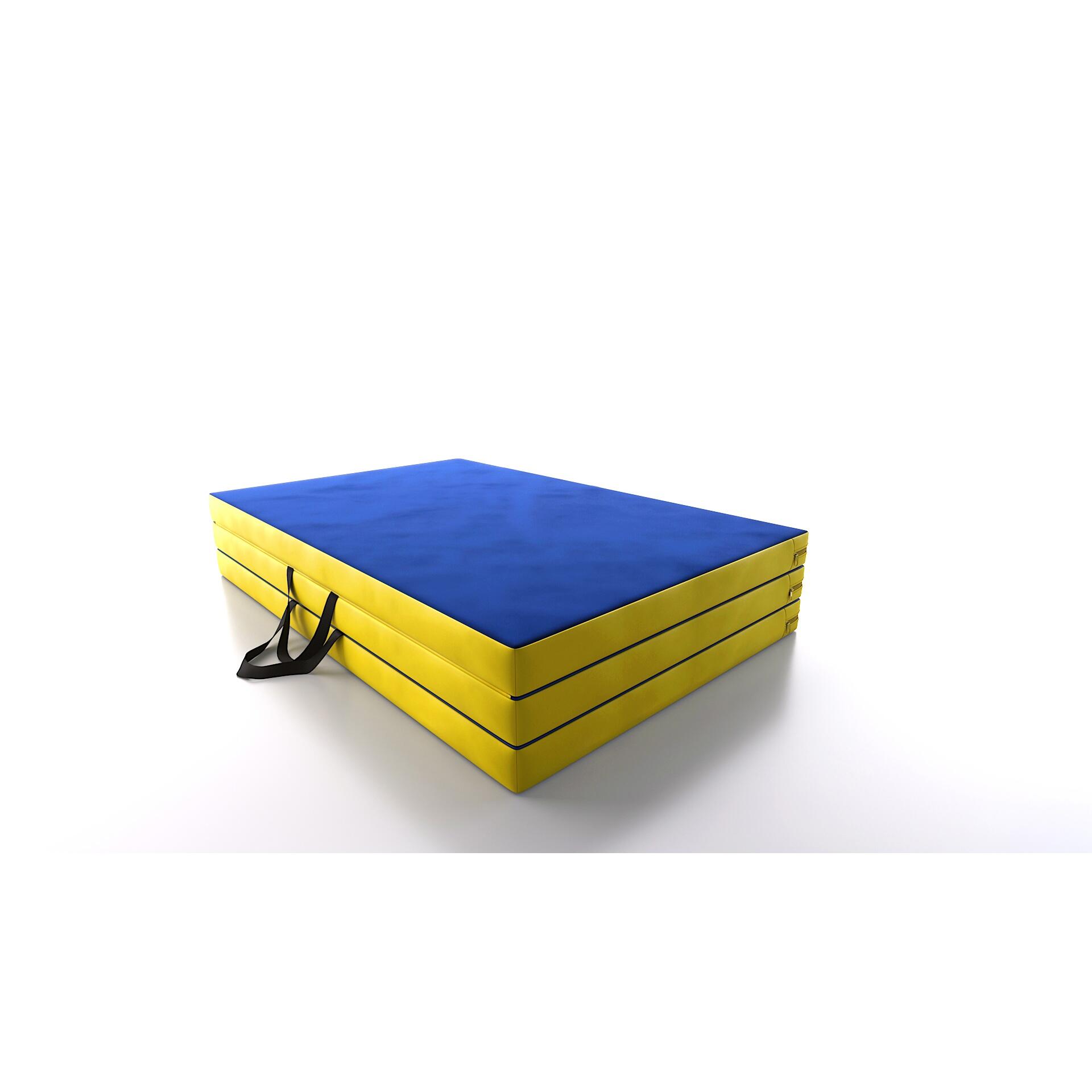 DRUNA Tapis de Gym Pliable 195x100x5 cm avec Poignées 3/6