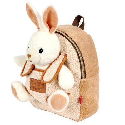 Zaino Morbido con Peluche Coniglietto Bianco