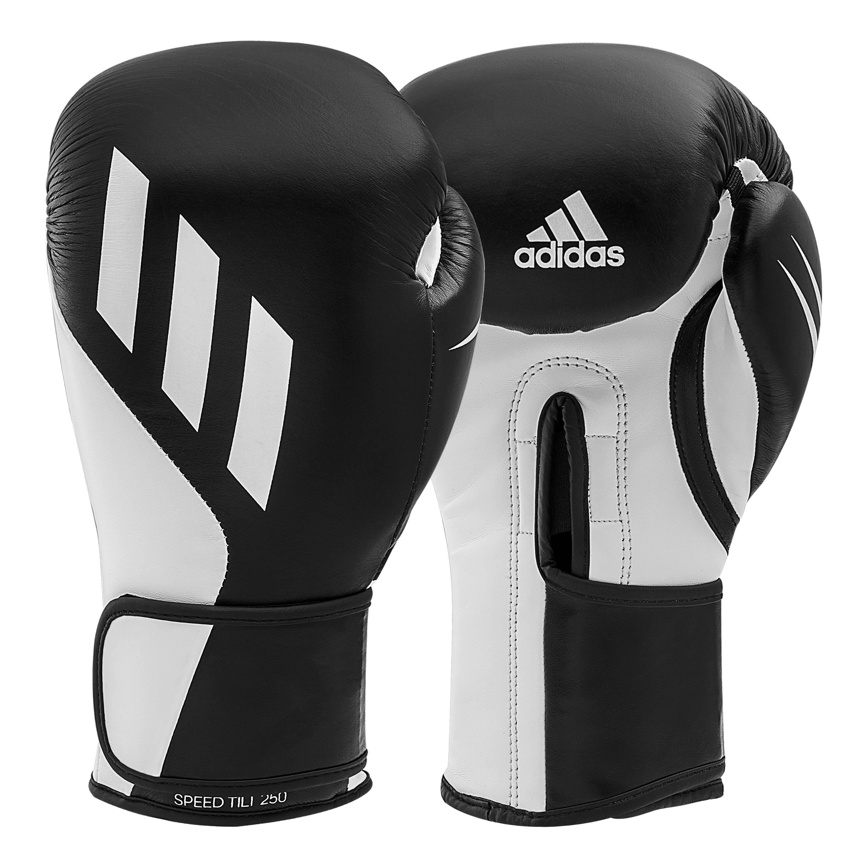 Adidas Speed Tilt 250 Boxing Glove, 10 oz, Black-White