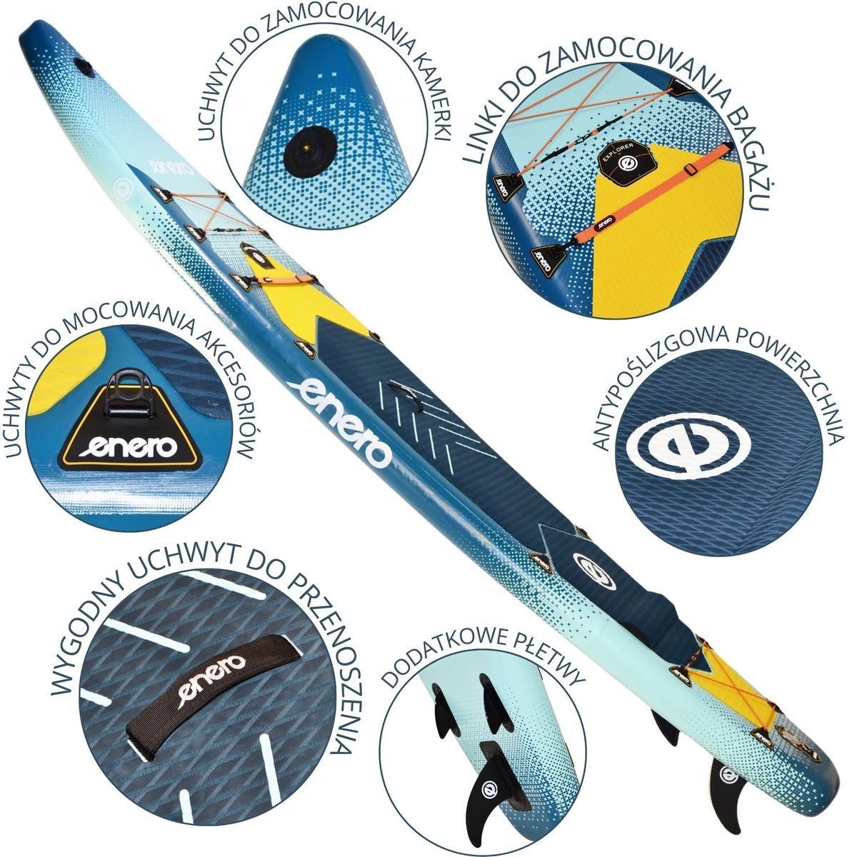 Zestaw deska SUP Enero 384x81x15CM dmuchana 3/7
