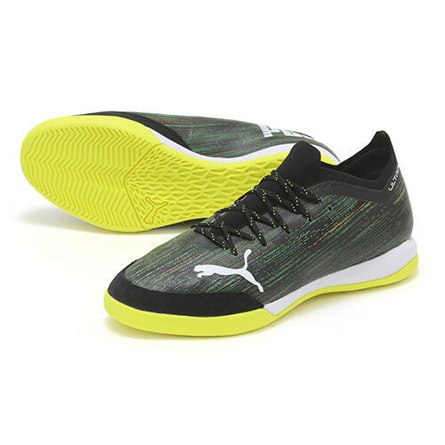 Puma Ultra 1.2 Pro Court FOOTBALL BOOT - Dark Green / Volt 〔PARALLEL IMPORT〕