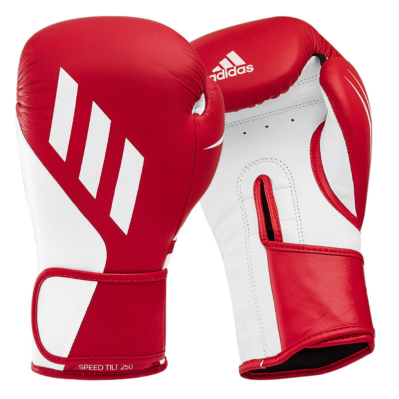 Adidas Gant de boxe « Speed Tilt 250 », 16 oz., Rouge-blanc