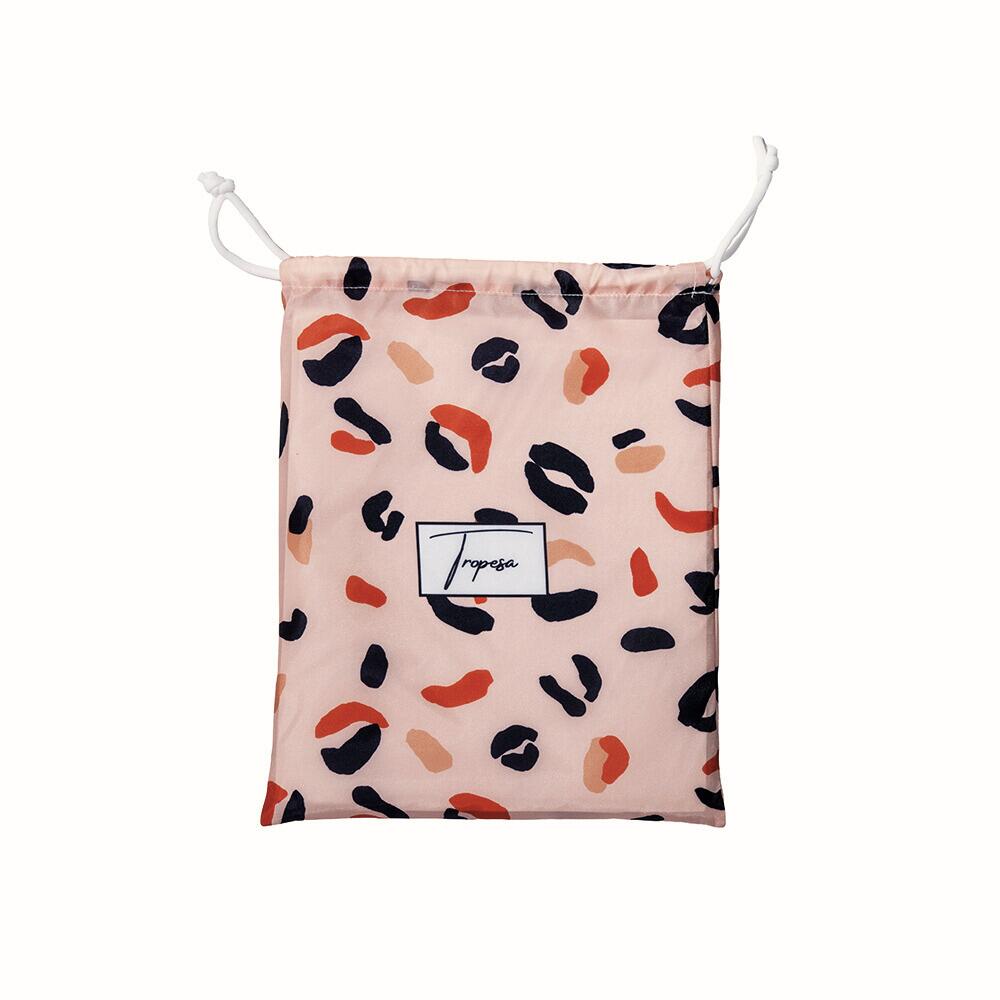 Serviette de plage 160 x 90 cm, imprimée beige rosé à motif léopard 3/6