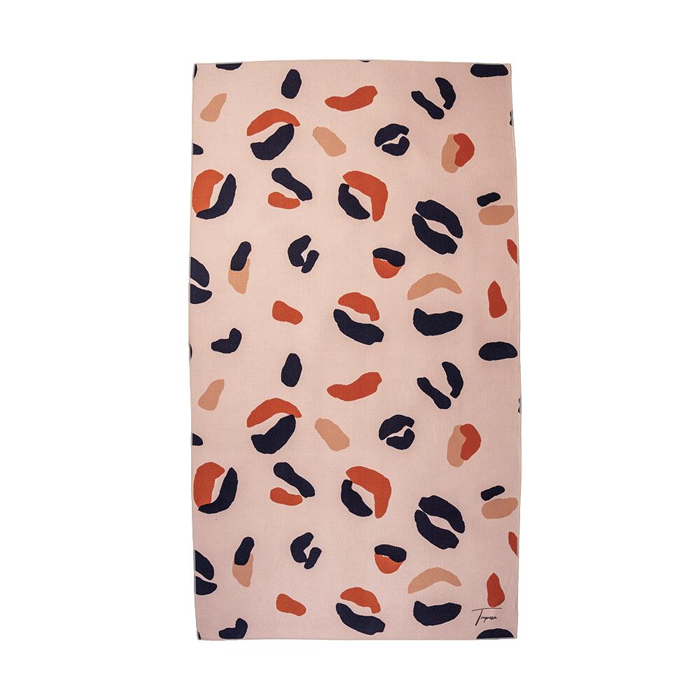 Serviette de plage 160 x 90 cm, imprimée beige rosé à motif léopard 2/6