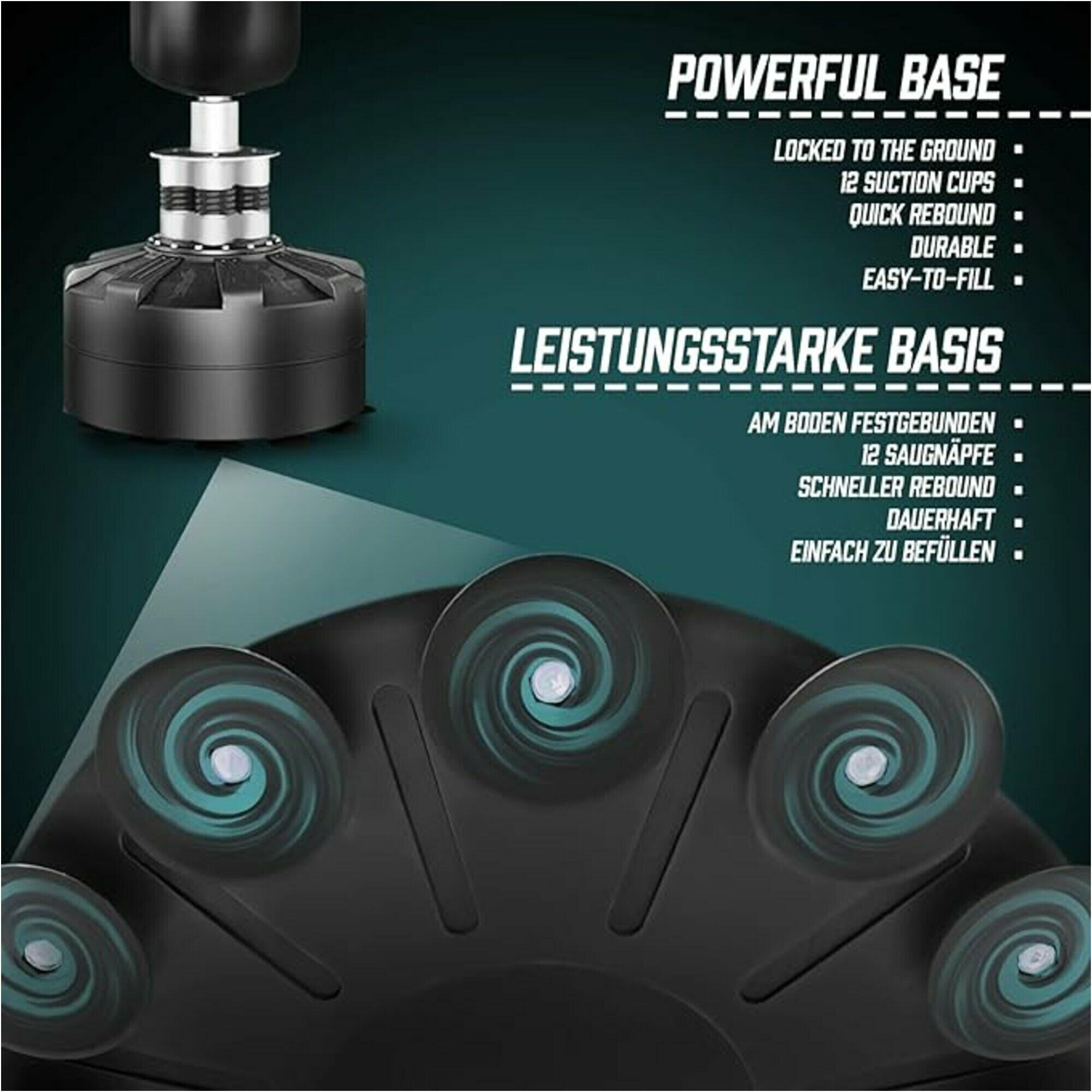 Standboxsack- 175 cm, Boxsack stehend, Boxing Bag, Box Sack, Punching Bag 6/7