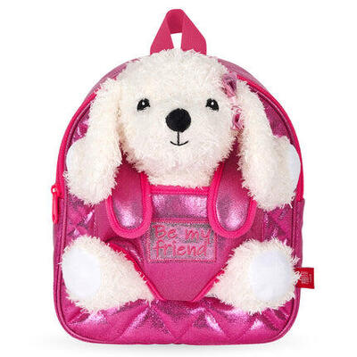 Zaino Morbido con Peluche Coniglietto Bianco