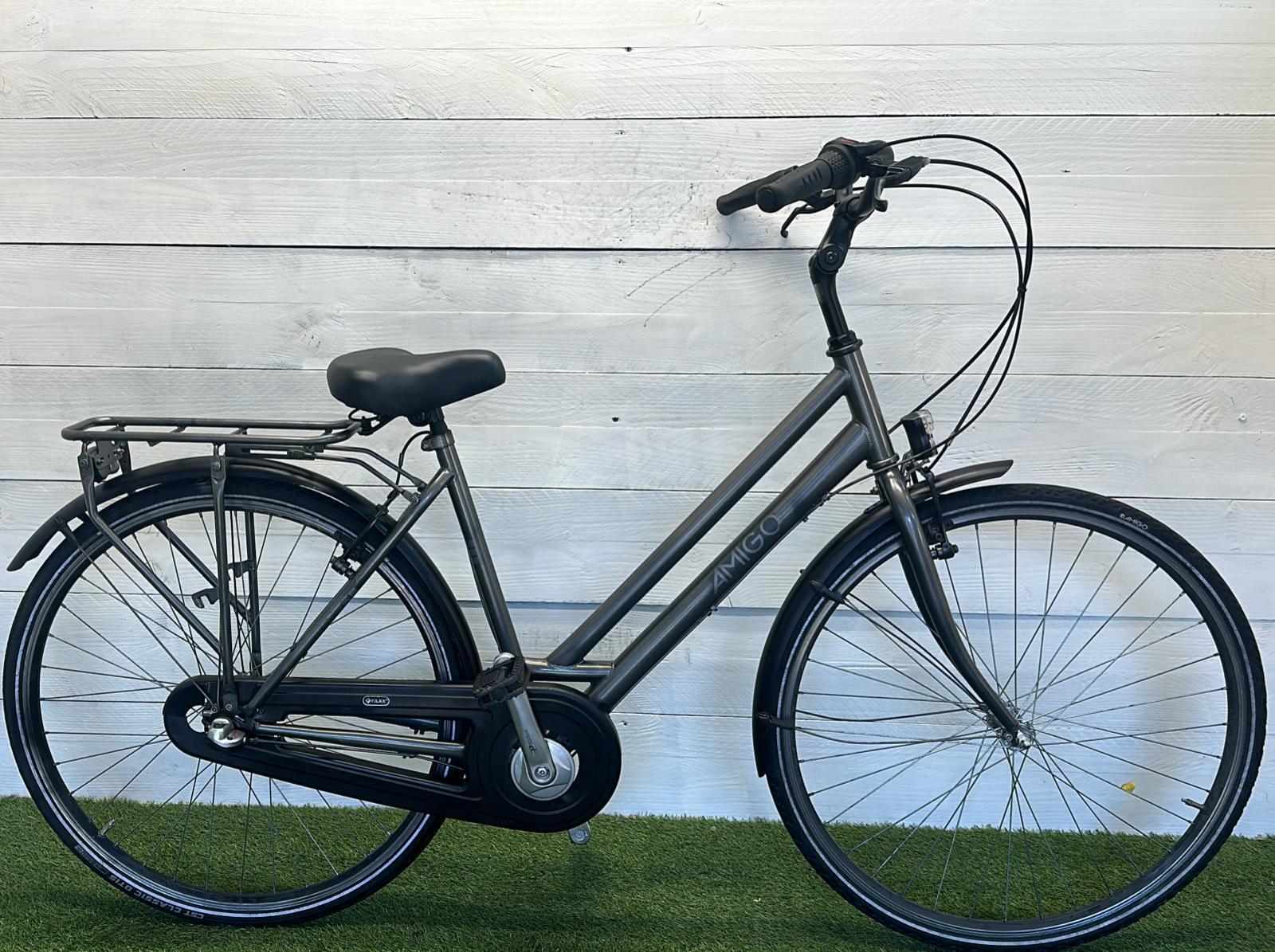Tweedehands dames stadsfiets, 28" grijs 2/3