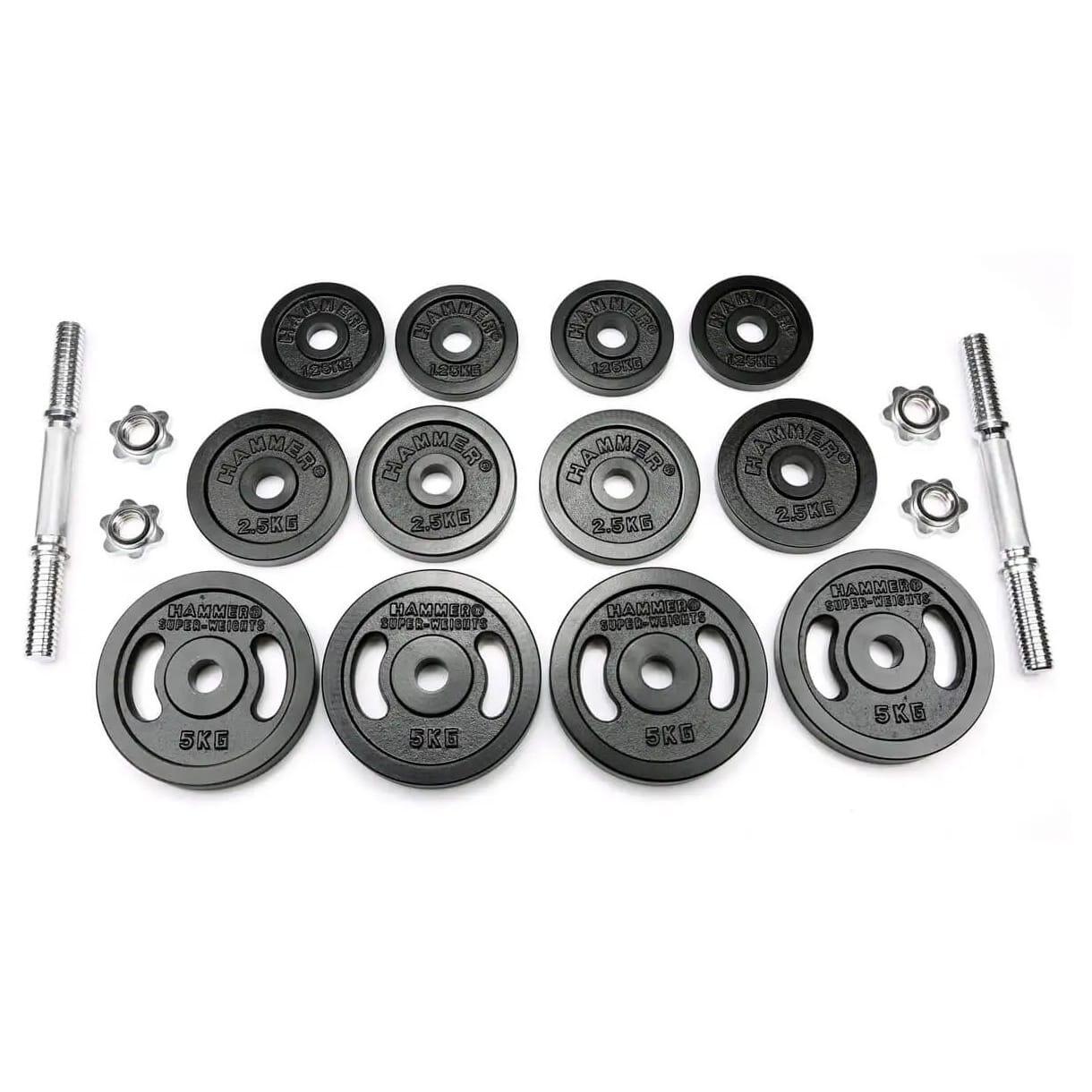 Set mancuernas 2x20 kg Hammer 2/2