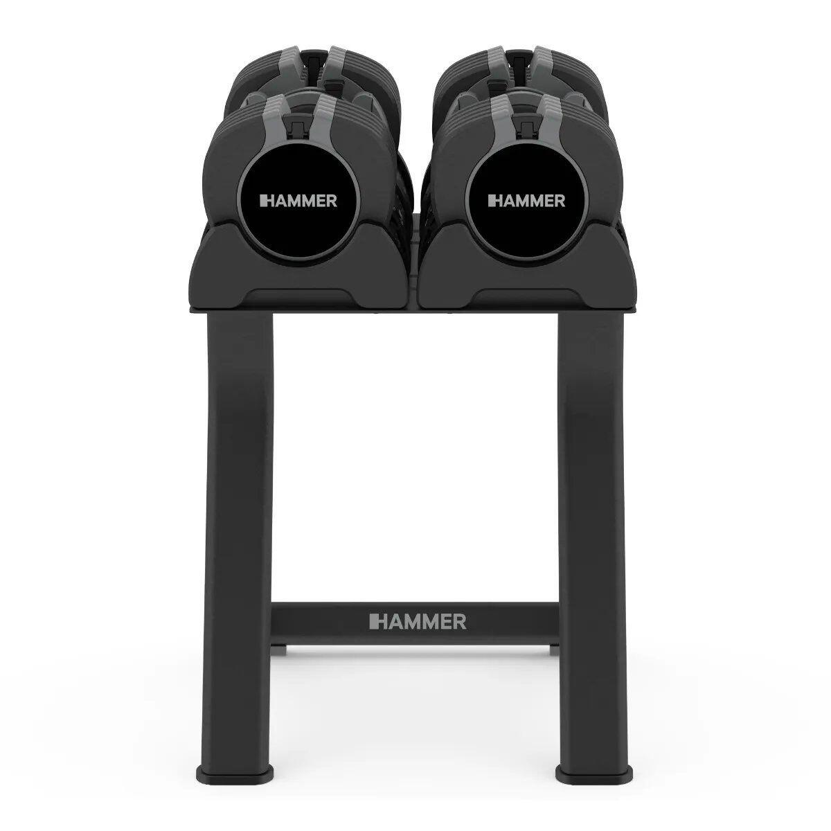 Set mancuernas STRONGLOCK 8.0 2x23kg y soporte Hammer 2/5