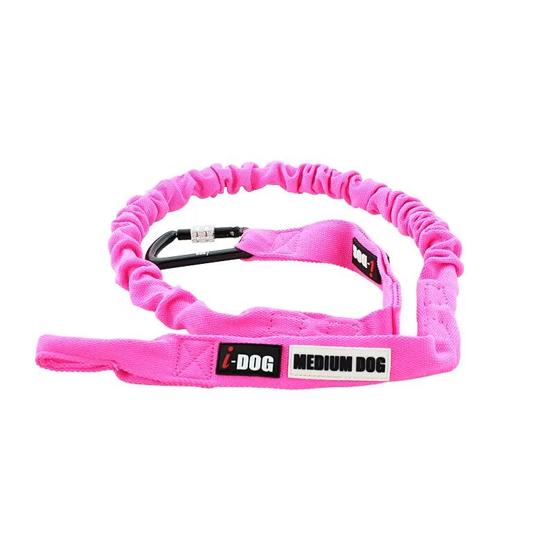 Longe de traction OPALE ALM 190cm rose pour canicross V2 - MEDIUM DOG 1/6