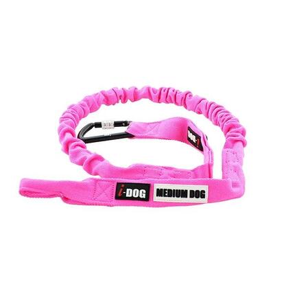 Longe de traction OPALE ALM 190cm rose pour canicross V2 - MEDIUM DOG