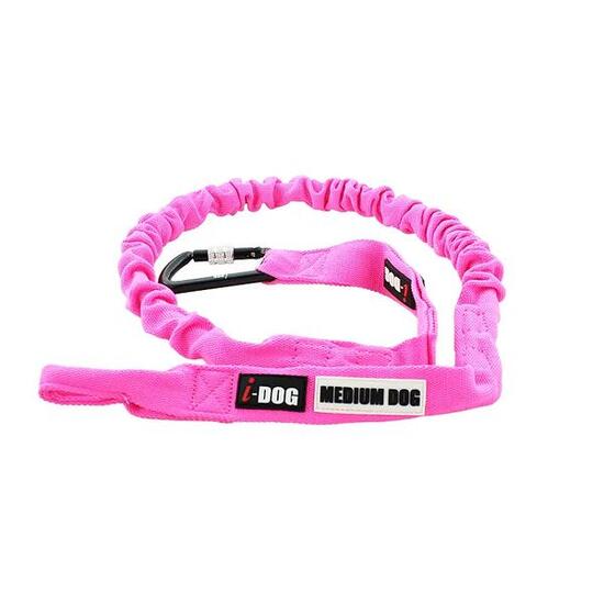 Longe de traction OPALE ALM 190cm rose pour canicross V2 - MEDIUM DOG