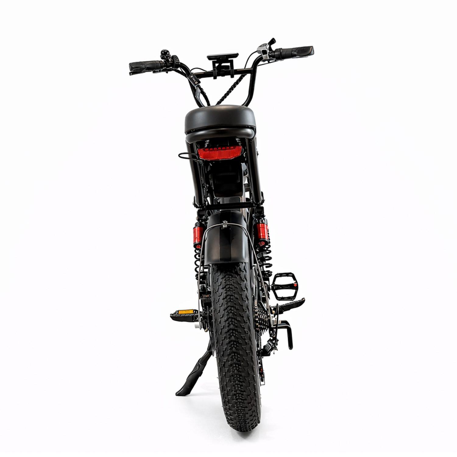 Bicicleta elétrica PIXAR M9 com porta-bagagens dianteiro e bateria de 48V 35Ah 3/7