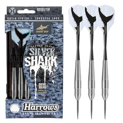 Harrows dartpijlen steeltip silver shark