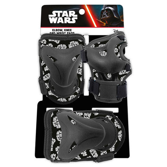 Schützer für Knie, Ellbogen und Handgelenk Star Wars, schwarz, Größe S