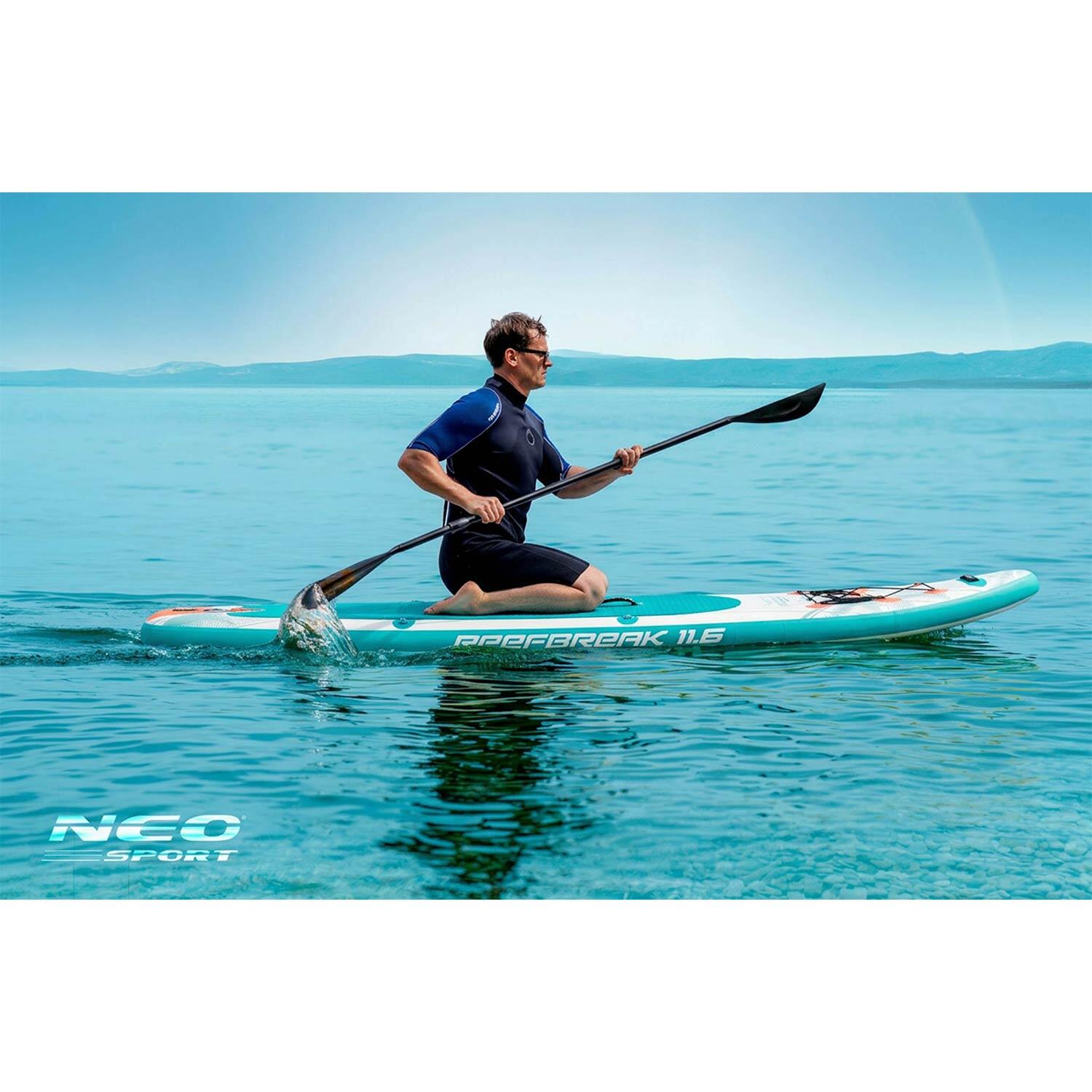 Deska SUP do pływania Neo-sport Reefbreak pompowana Stand Up Paddle 350cm zestaw 5/7